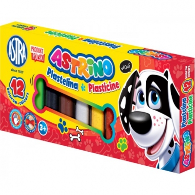 Set plastilina, Astra, Astrino, 12 culori