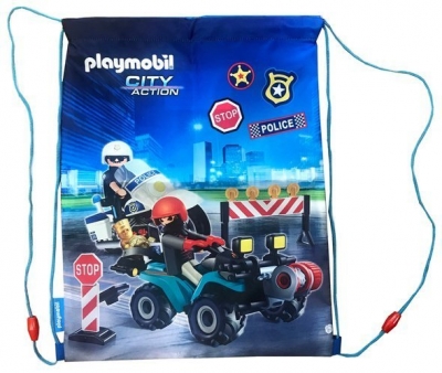 Спортна чанта, Astra, PL-12, Playmobil, Полиция, 44 x 33 см
