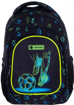 Ghiozdan cu 3 compartimente, Astra, Ergonomic, Bretele reglabile, Bleumarin, 39 x 28 x 15 cm