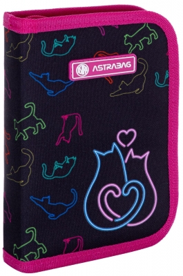 School bag, Astra, Cat love, 20 x 14 x 3.5 cm