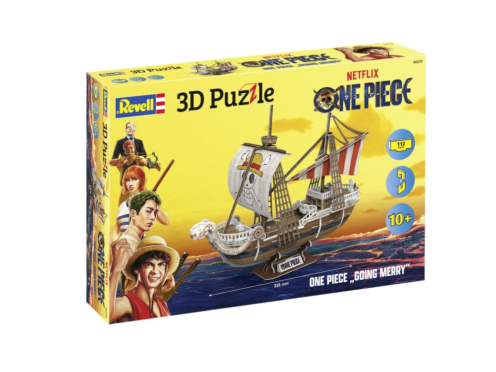 Puzzle, Revell, One Piece, Going Merry 3D Ship, 112 piese