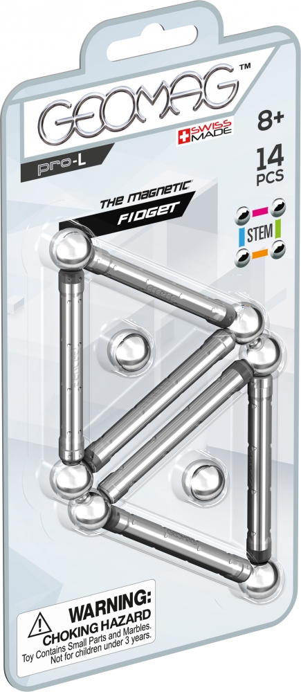 Constructor magnetic, Geomag, Pro-L Fidget, 14 piese