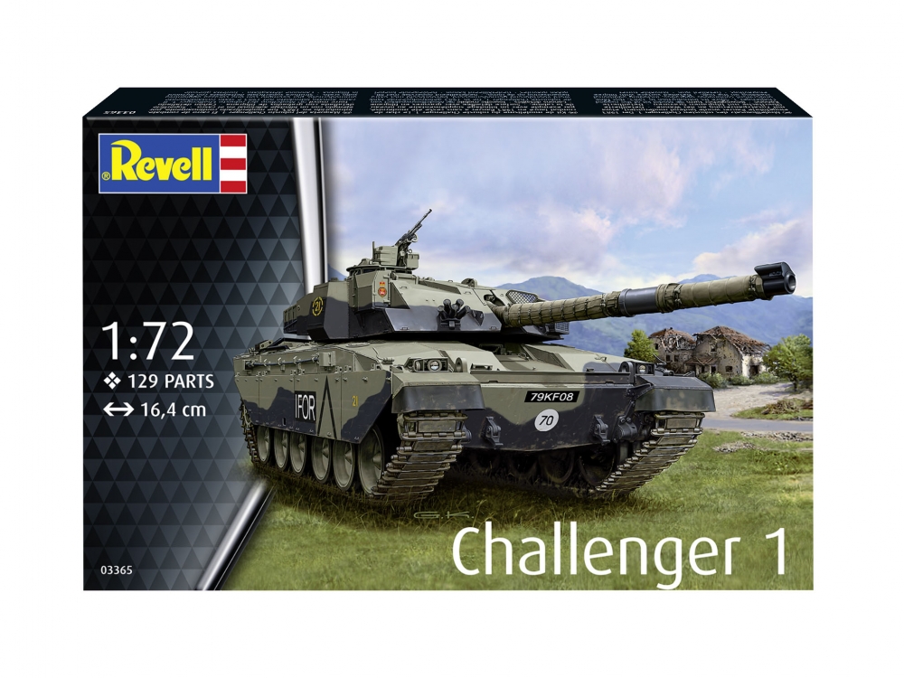 Model de asamblare, Revell, Tanc Challenger 1, 129 de piese