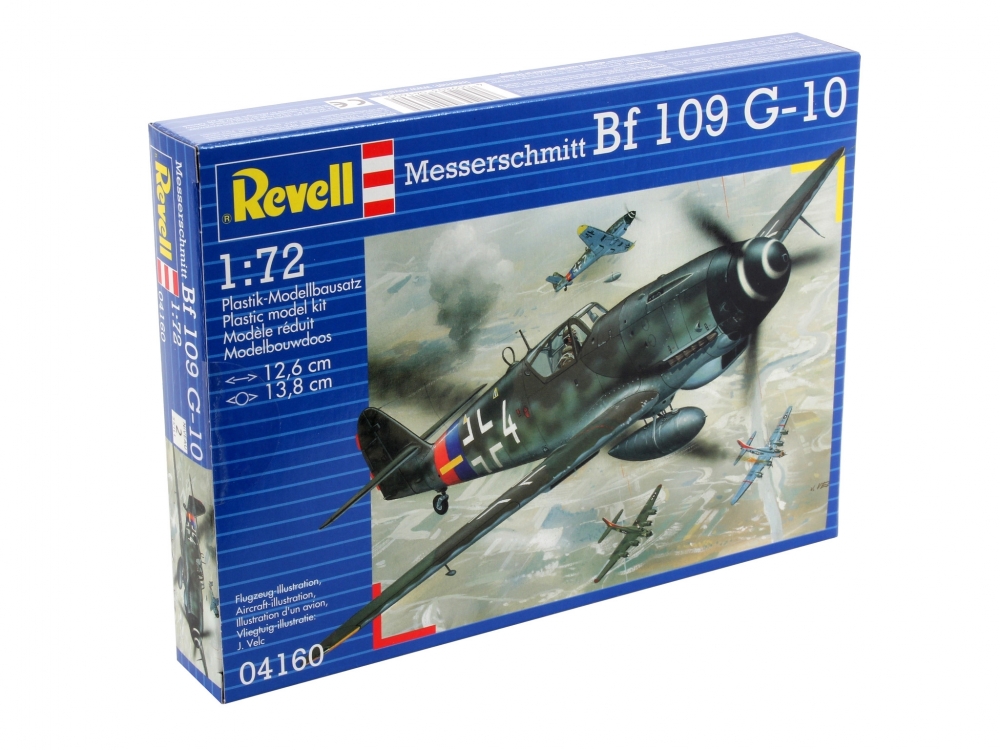 Machetă de asamblare, Revell, avion de vânătoare Messerschmitt Bf 109 G-10, 37 de piese