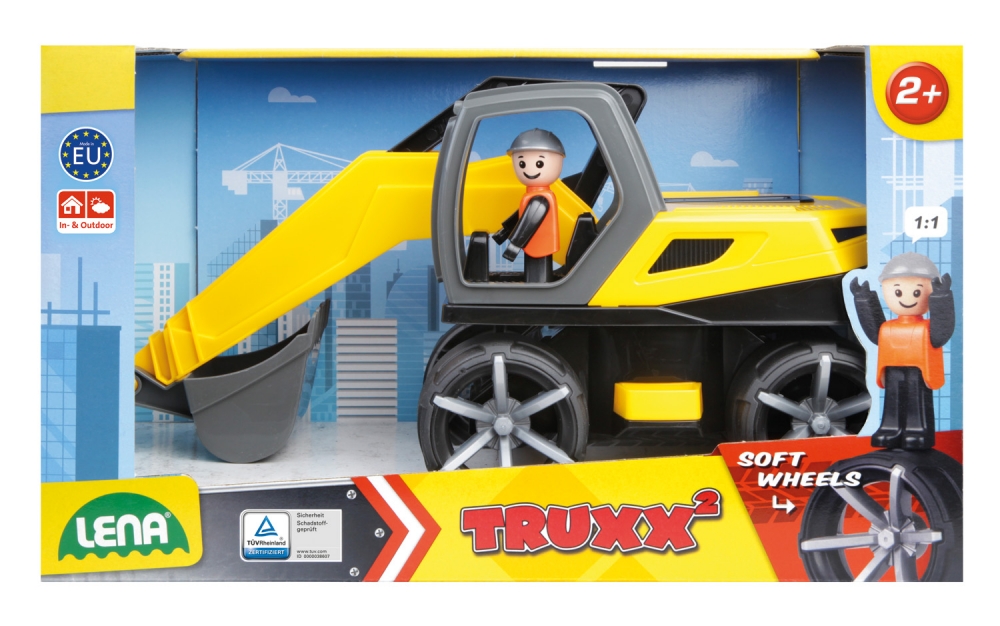Cărucior de jucărie, Lena, Excavator, Truxx² 36 cm