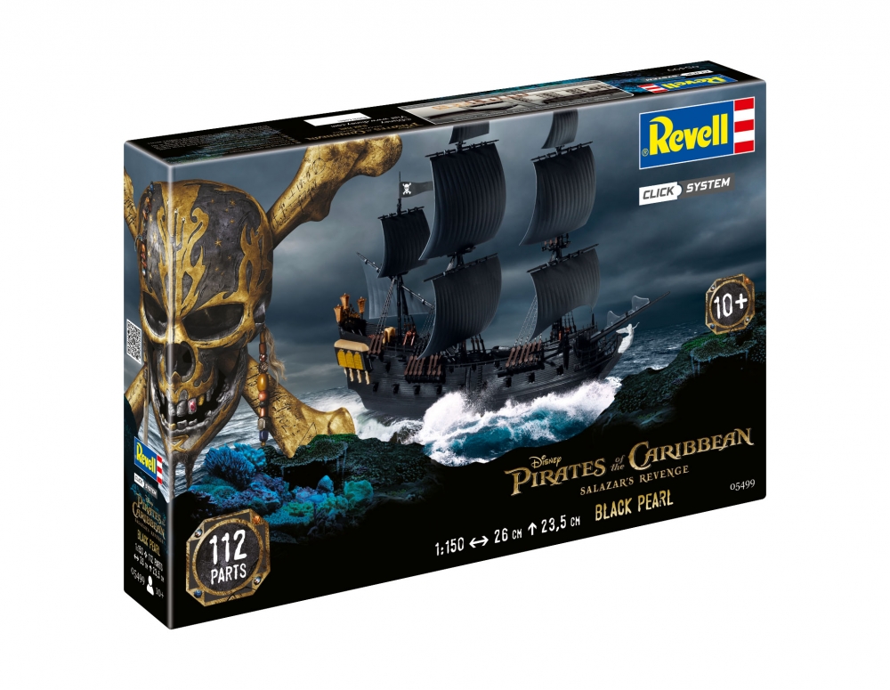 Macheta corabie Revell Pirates of the Caraibbean Black Pearl easy-click system 1:150 REV 05499