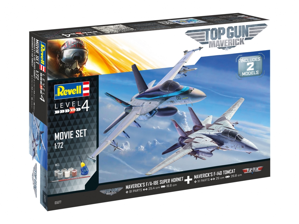 Kit de asamblare, Revell, Top Gun, 202 piese