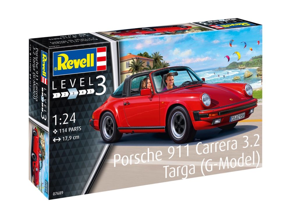 Macheta de asamblat masina Revell Porsche 911 G Model Targa, 1:24