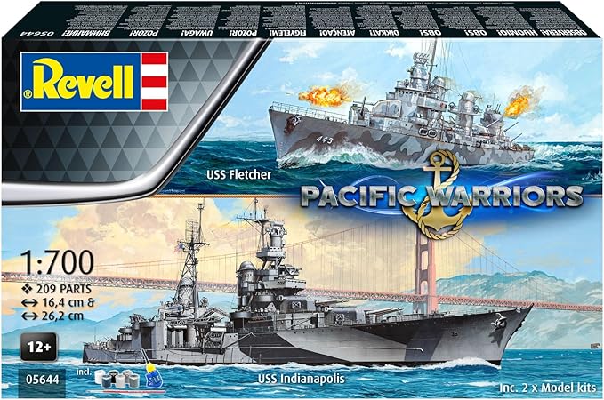 Model asamblat, Revell, Set cadou, nave Pacific Warriors, cu accesorii