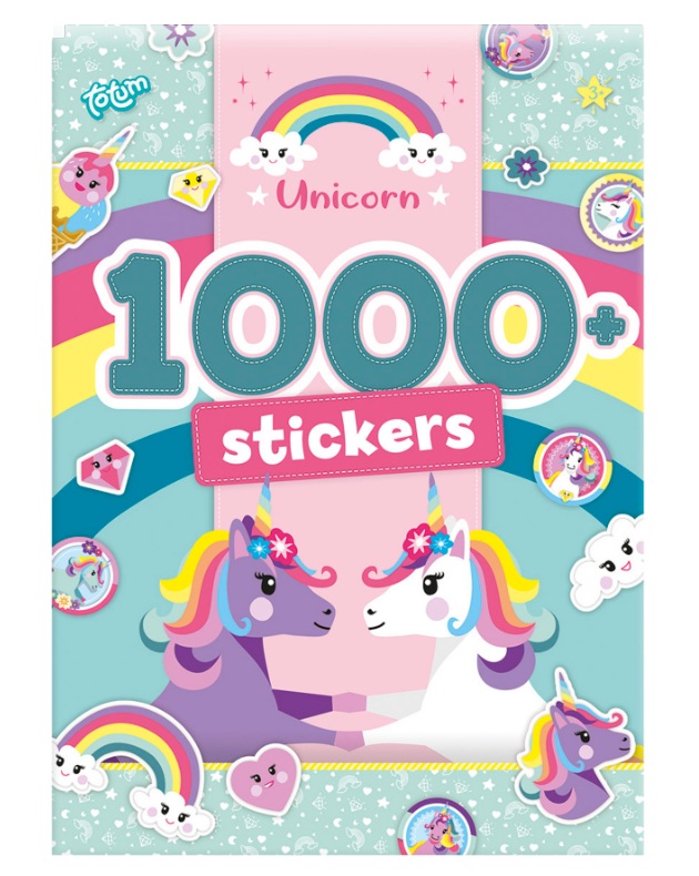 Set de stickere, Totum, Unicorn, Carte 1000+ stickere