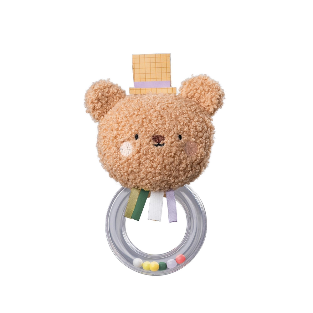 Zornăitoare moale pentru bebeluși, Taf Toys, ursuleț de pluș, 18 cm