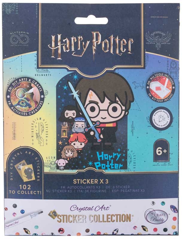 Set de autocolante Harry Potter, Craft Buddy, Kit de pictură cu diamant