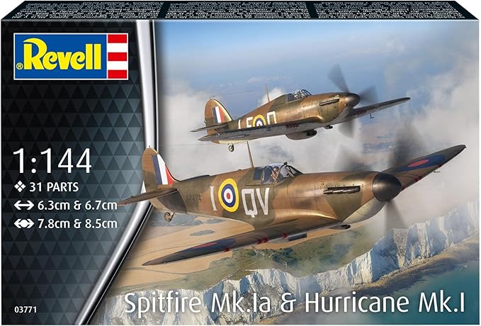 Model prefabricat, Revell, avioane Spitfire și avioane Hawker Hurricane