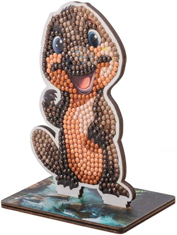 Kit de broderie cu diamante, Craft Buddy, Crystal Art Buddies, Platypus, 7 piese
