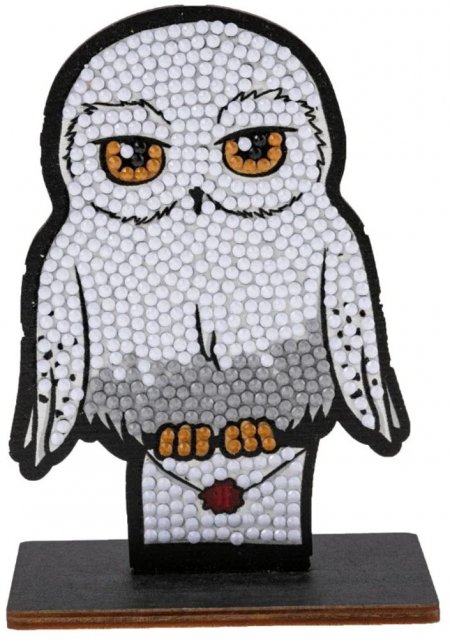 Kit de broderie cu diamante, Craft Buddy, Crystal Art Buddies, Hedwig, 7 piese