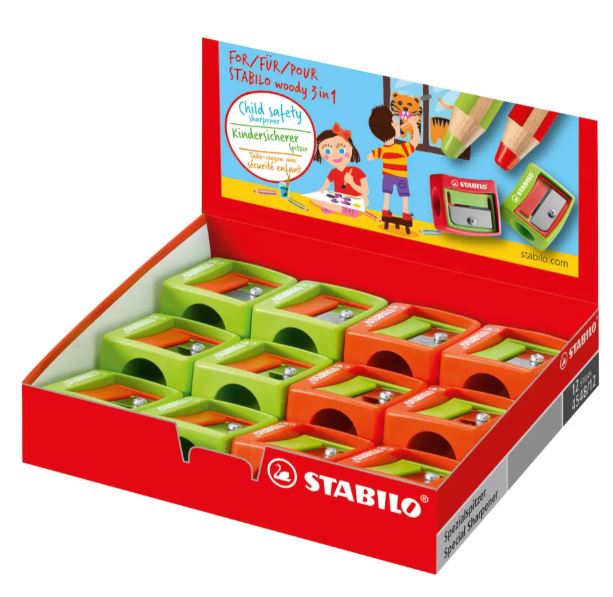 Ascutitoare pentru creioane, STABILO, Rosu