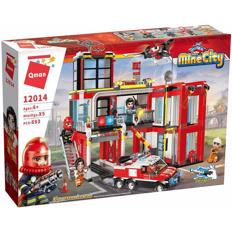Set 693xPiese de constructie, Qman, Multicolor, 6+
