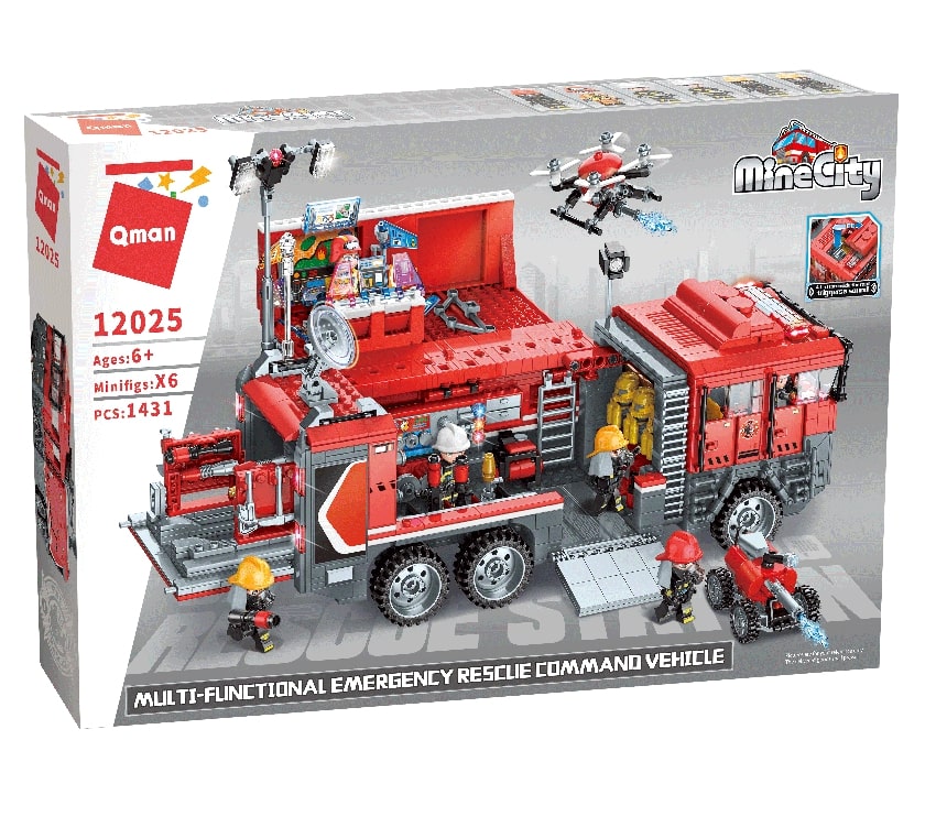 Constructor, Qman, MineCity, Comandamentul de Urgență pentru Incendii, 1431 de piese