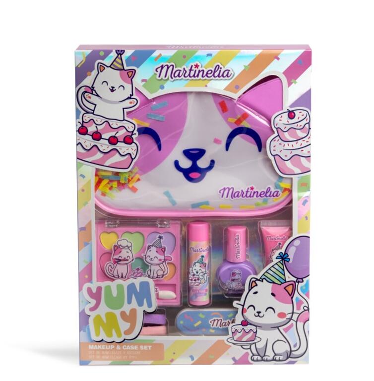 Set cosmetice cu geanta de toaleta, Martinelia, Yummy