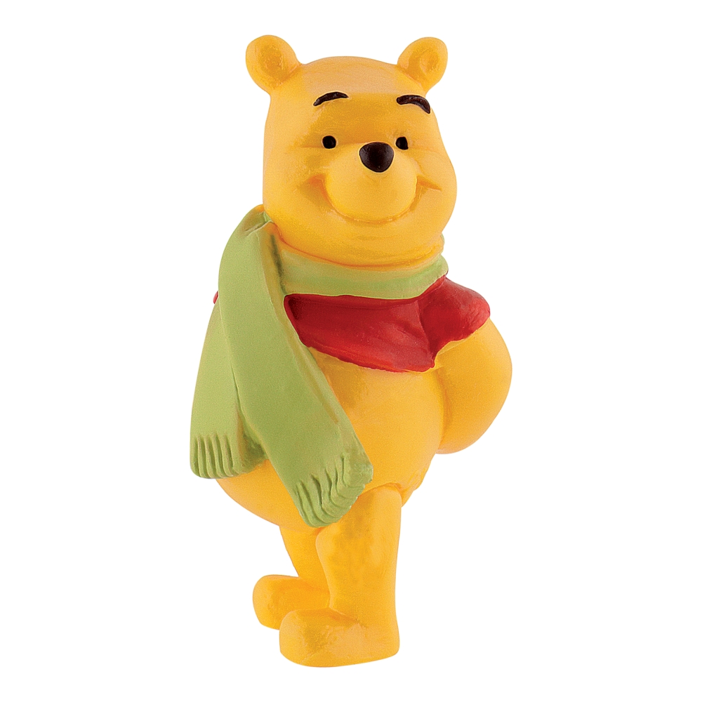Figurină de colecție, Walt Disney, Bullyland, Winnie the Pooh cu eșarfă