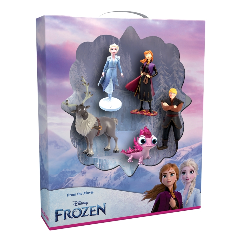 Set figurine de colectie, Walt Disney, Bullyland, Disney 100 Platinum Frozen, 5buc.