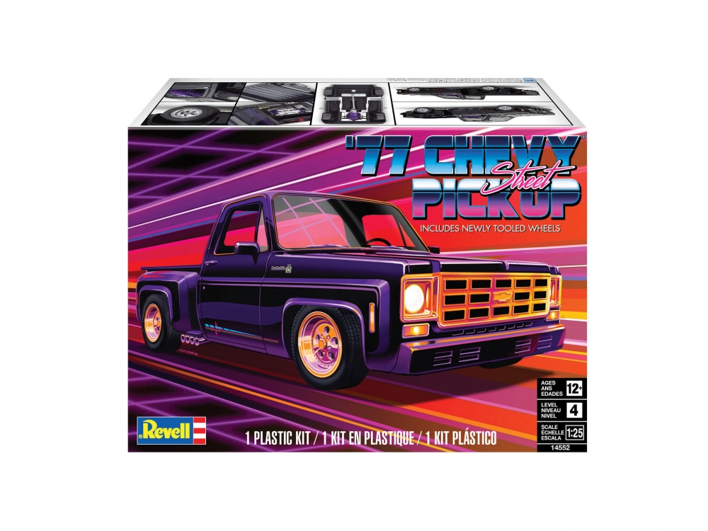 Model prefabricat, Revell, ′77 Chevy Pickup Truck, 83 piese