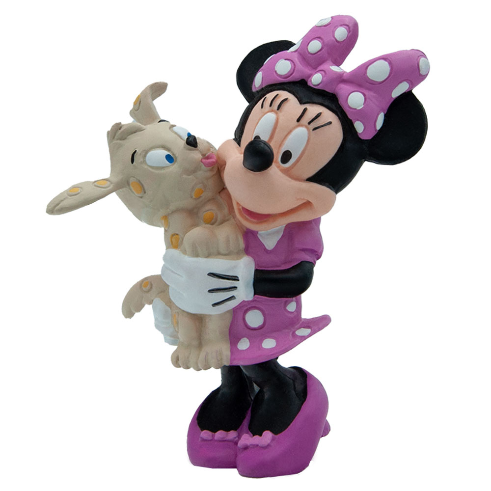 Figurină de colecție, Walt Disney, Bullyland, Minnie Mouse cu cățeluș