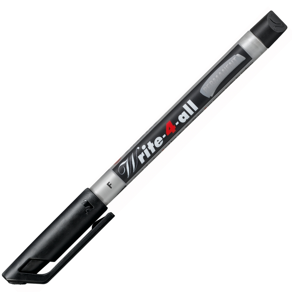 Marker permanent Stabilo Write-4-all, F, negru