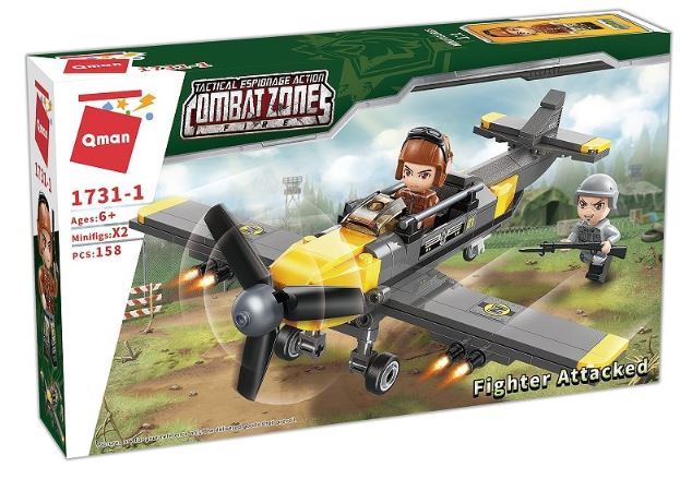 Set constructie, Qman, Combat Zone, Avioane militare, 158 piese