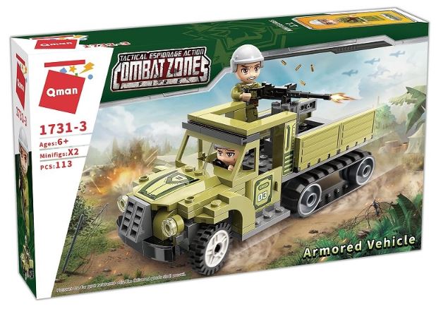 Set constructie, Qman, Combat Zone, Masina blindata, 113 piese