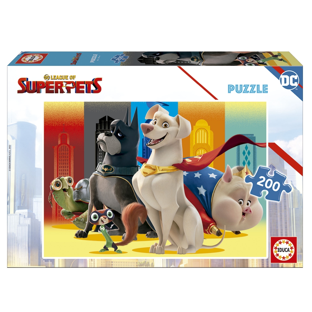 Puzzle, Educa, DC League of Superpets, 200 piese