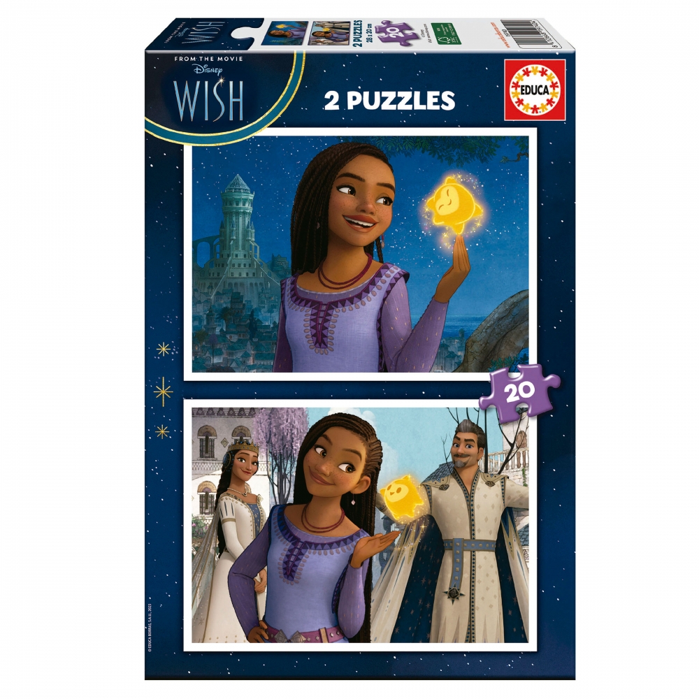 Puzzle, Educa, Wish 2 in 1, 2 x 20 piese