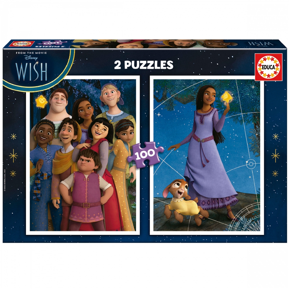 Puzzle, Educa, Wish 2 in 1, 2 x 100 piese