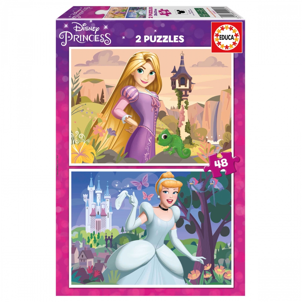 Educa - Puzzle 2x48 Printesa Disney - 40 - 99 piese
