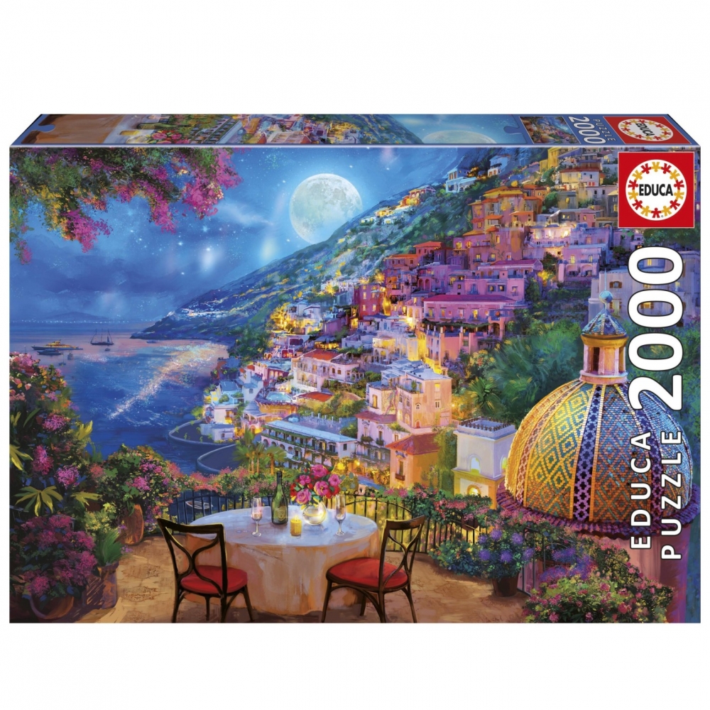 Puzzle, Educa, Seară romantică în Positano, 2000 de piese