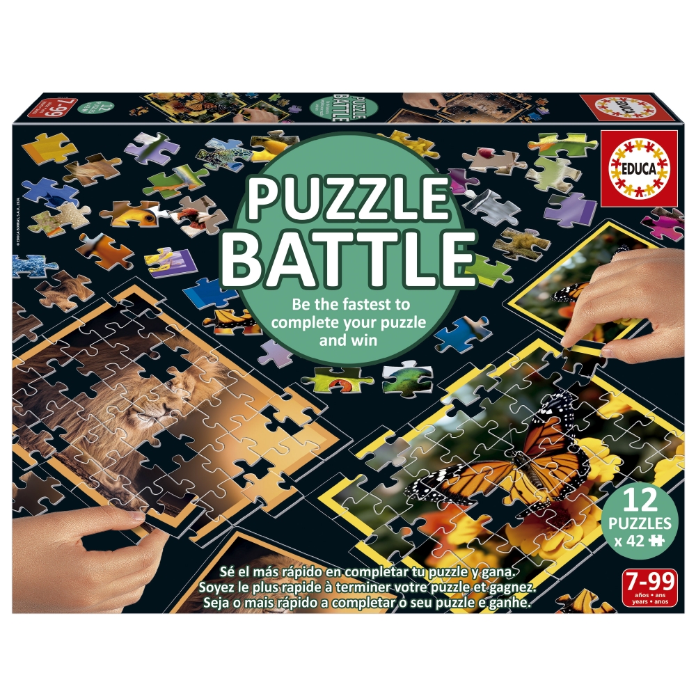 Puzzle Battles, Educa, 12 x 42 piese, Art
