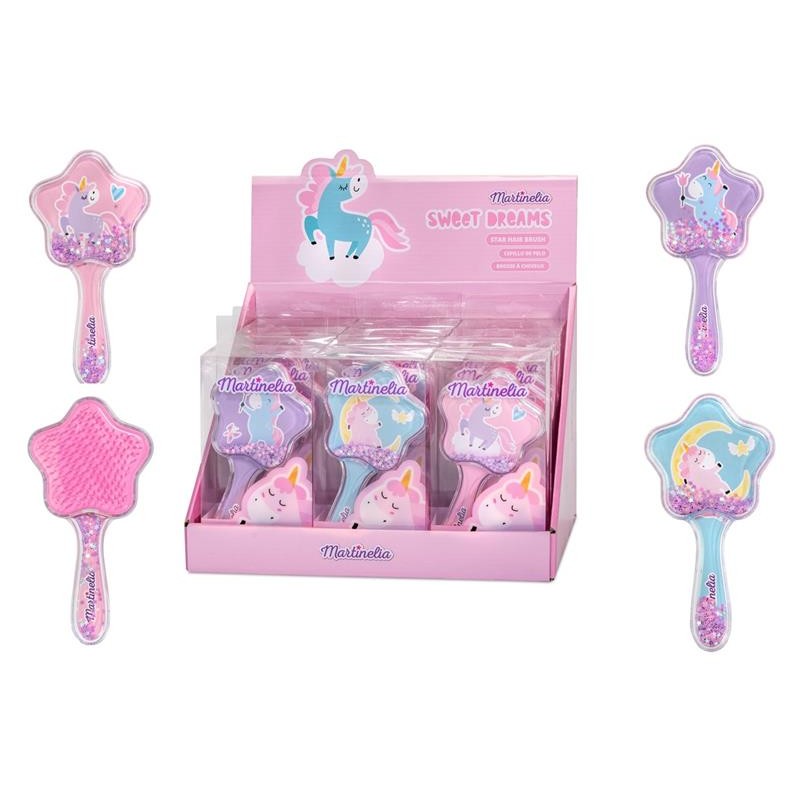 Pieptene in forma de stea glitter Sweet Unicorn MARTINELIA