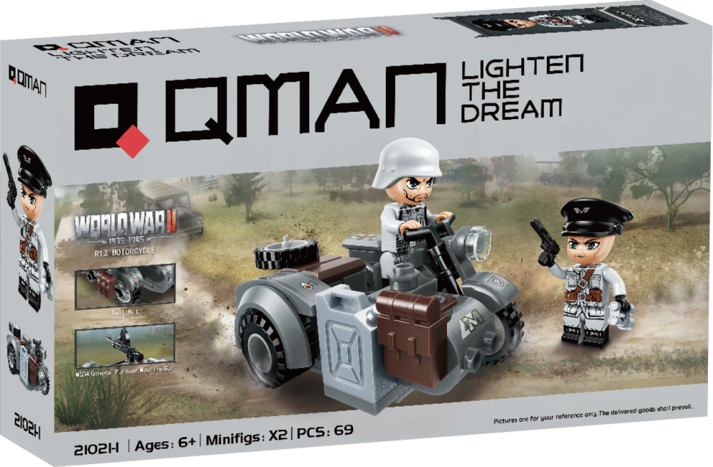 Constructor, Qman, Motocicleta militara R12, 69 piese