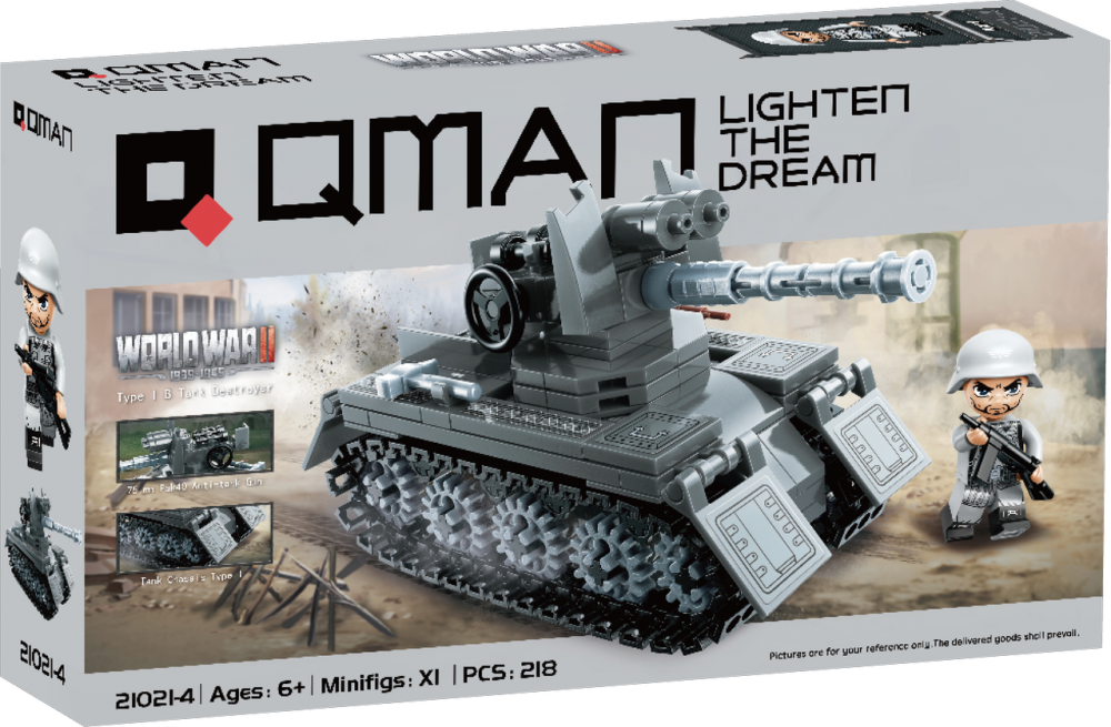 Constructor, Qman, Distrugator de tancuri de tip I B, 218 piese