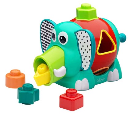 Sortator de jucarii pentru bebelusi, Infantino, Elephant