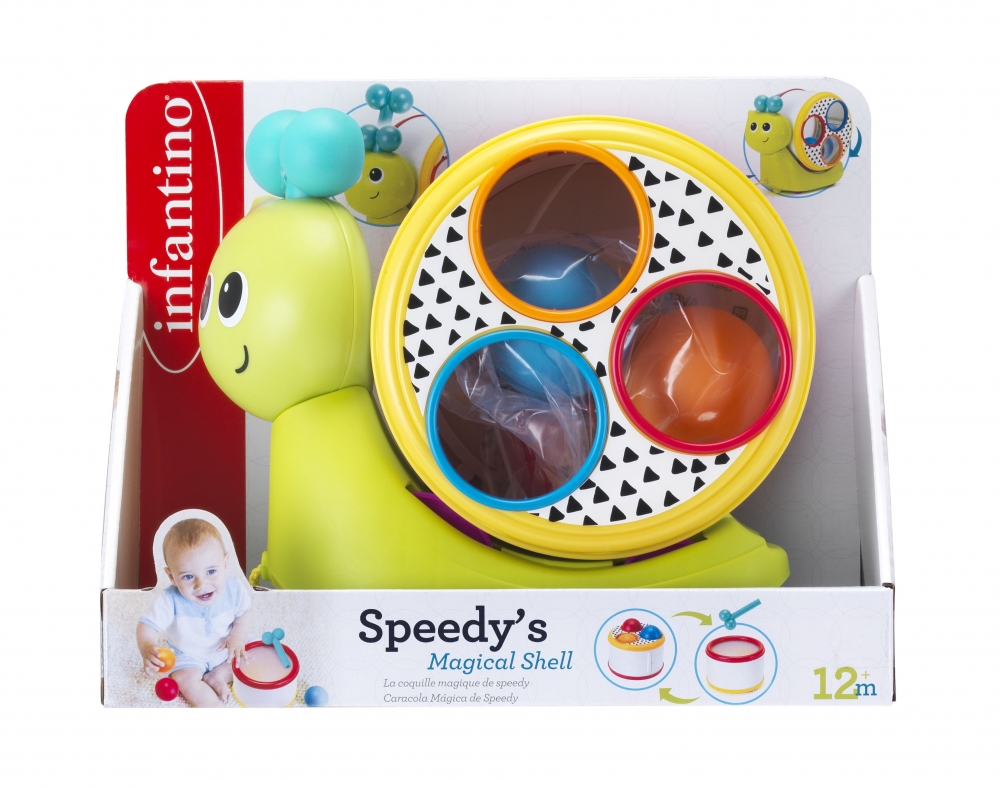 Jucărie de tras 3 în 1, Infantino, Melc