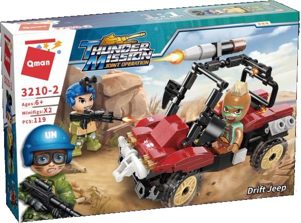Constructor, Qman, Jeep militar, 119 piese