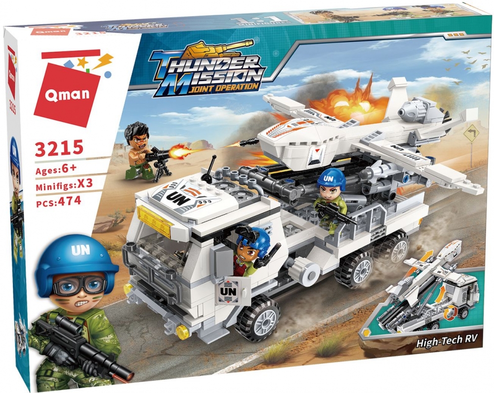 Set de constructie Qman High Tech RV 474 piese