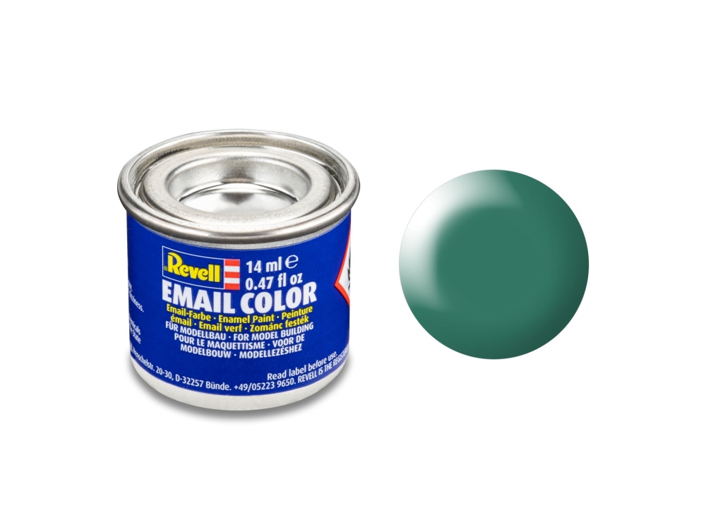 Vopsea emailată, Revell, Email Color, Verde platiniu mătăsos, 14 ml