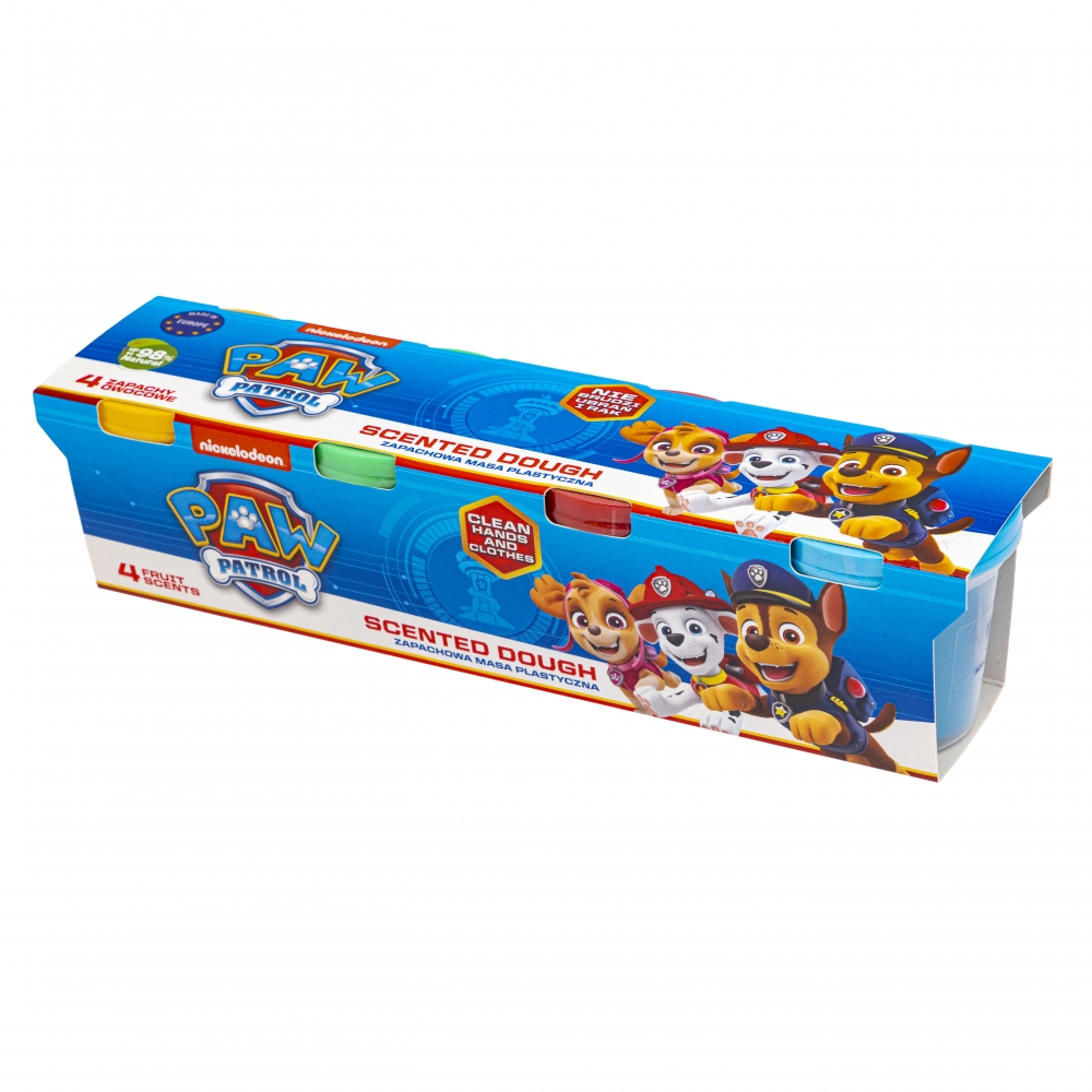 Set de modelaj, Astra, Frutolina, Patrula Catelusilor, 4 culori x 100 g