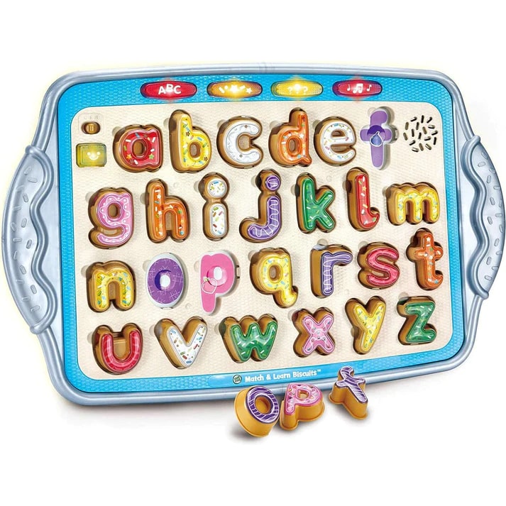Jucarie interactiva, Leap Frog, Potriviti si invatati literele, Biscuiti, 42 x 33 x 5 cm