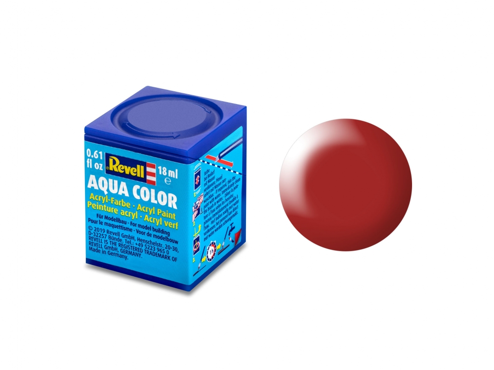 Vopsea acrilică, Revell, Aqua Color, Roșu mătăsos, 18 ml