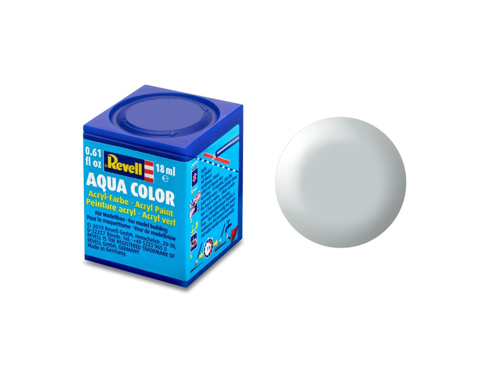 Vopsea acrilică, Revell, Aqua Color, Gri deschis mătăsos, 18 ml