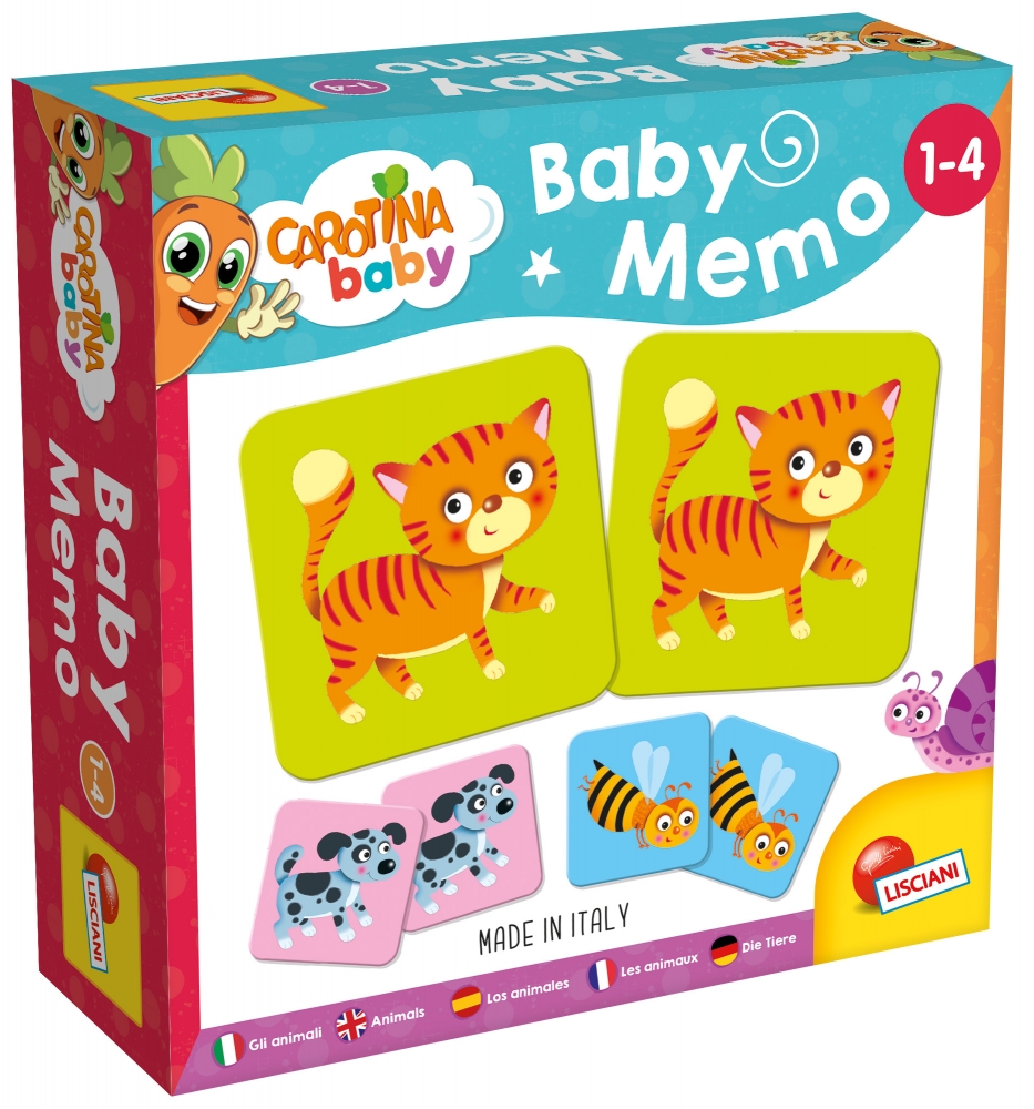 Joc educativ de memorie, Lisciani, Carotina, Animale