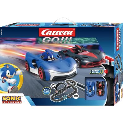 Set pista de curse si 2 masinute Carrera, SONIC The Hedgehog, 4.9m, Multicolor